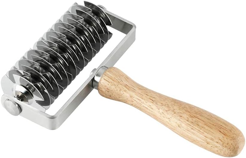 Homemade Stainless Steel Pizza Cake Pie Bread Pastry Baking Tool Dough Docker Needle Roller Wheel