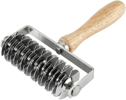 Homemade Stainless Steel Pizza Cake Pie Bread Pastry Baking Tool Dough Docker Needle Roller Wheel