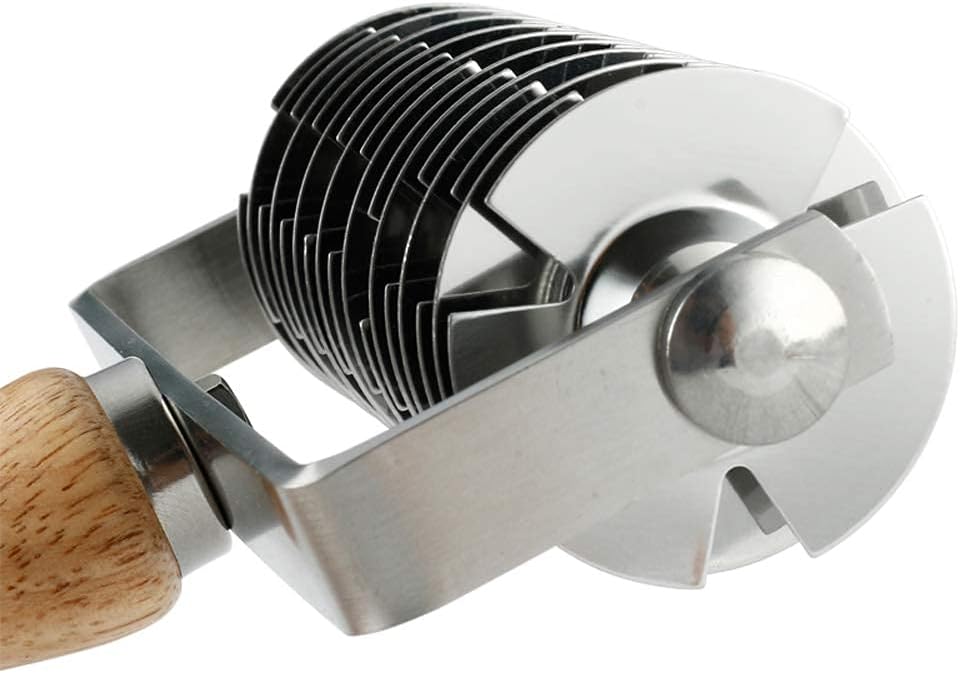 Homemade Stainless Steel Pizza Cake Pie Bread Pastry Baking Tool Dough Docker Needle Roller Wheel