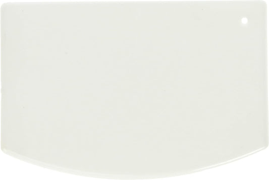 Plastic Dough Scraper, Medium, White, 12-Piece