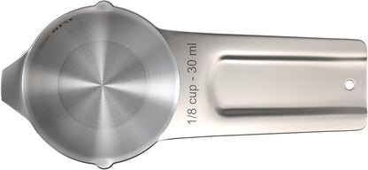 Color Up 2 Cup Measuring Cup, 480ml Stainless Steel Metal, Easy-Pour Spouts, Engraved Markings, Flat Base, Dishwasher Safe, for Dry and Liquid Ingredients
