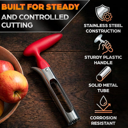 Apple Corer Tool, Stainless Steel Core Remover for Fruit, 7.3 Inches