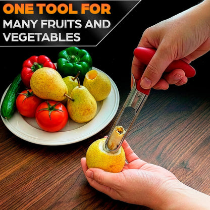 Apple Corer Tool, Stainless Steel Core Remover for Fruit, 7.3 Inches