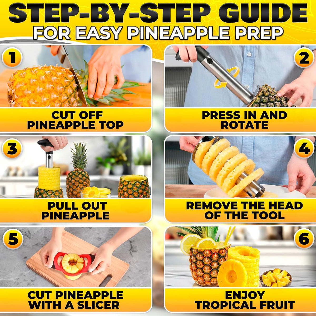 Apple Corer Tool, Stainless Steel Core Remover for Fruit, 7.3 Inches