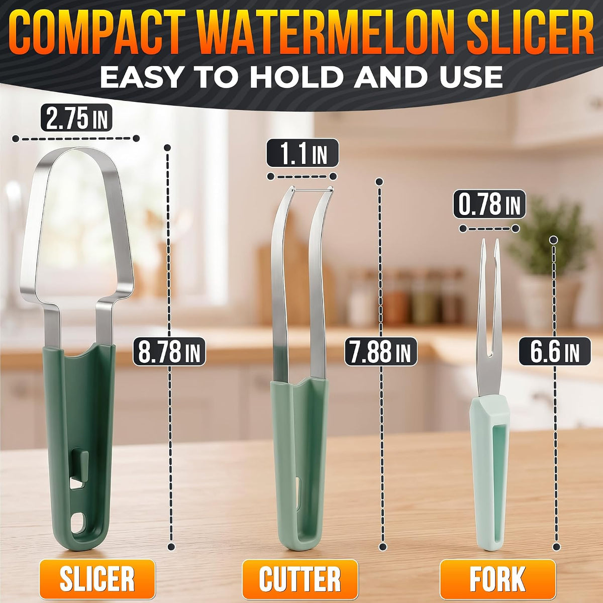 Apple Corer Tool, Stainless Steel Core Remover for Fruit, 7.3 Inches