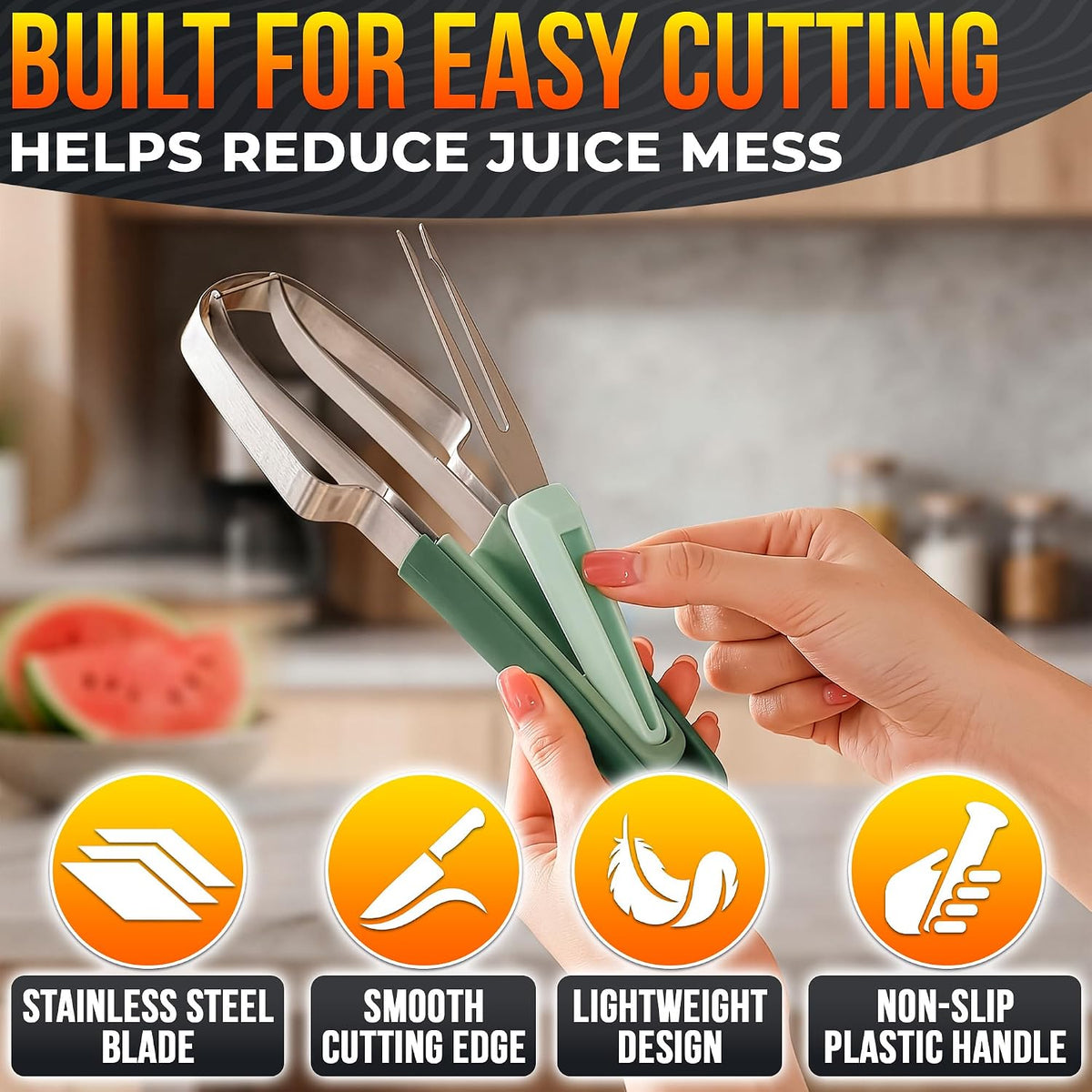Apple Corer Tool, Stainless Steel Core Remover for Fruit, 7.3 Inches