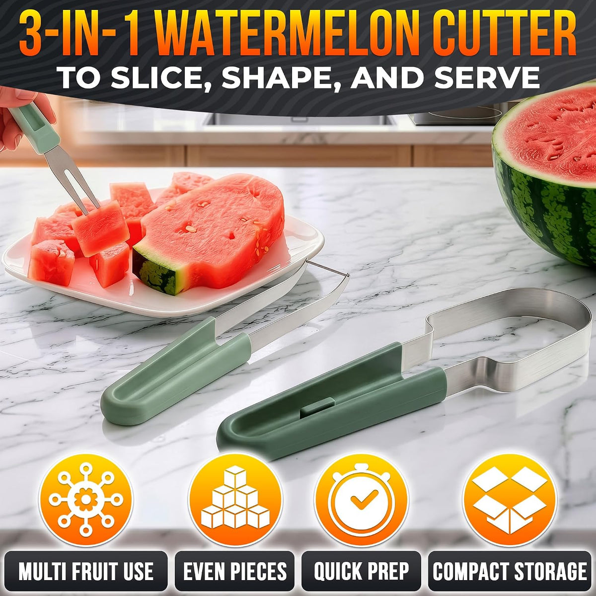 Apple Corer Tool, Stainless Steel Core Remover for Fruit, 7.3 Inches