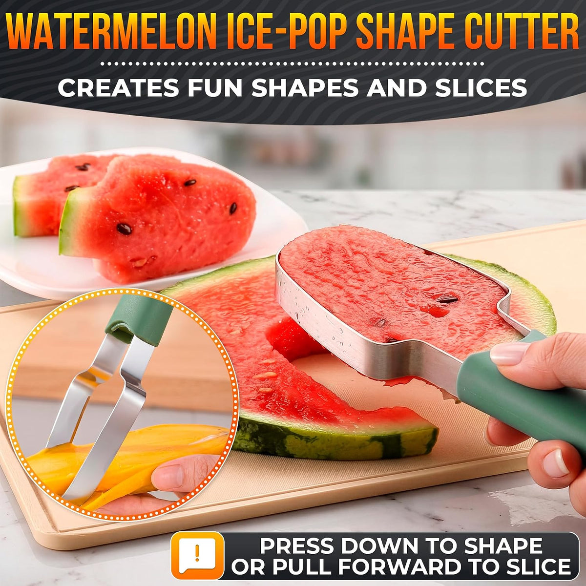 Apple Corer Tool, Stainless Steel Core Remover for Fruit, 7.3 Inches