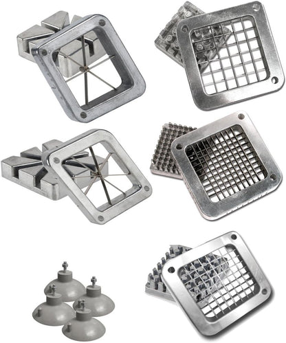 Duty Commercial Grade French Fry Cutter Replacement Blades includes 1/2, 1/4 and 3/8 Dicer Blades and Blocks and 6 plus 8 wedge blades and blocks