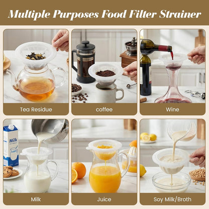 WMKGG 304 Stainless Steel Funnel,Funnels for Kitchen Use Filling Bottles