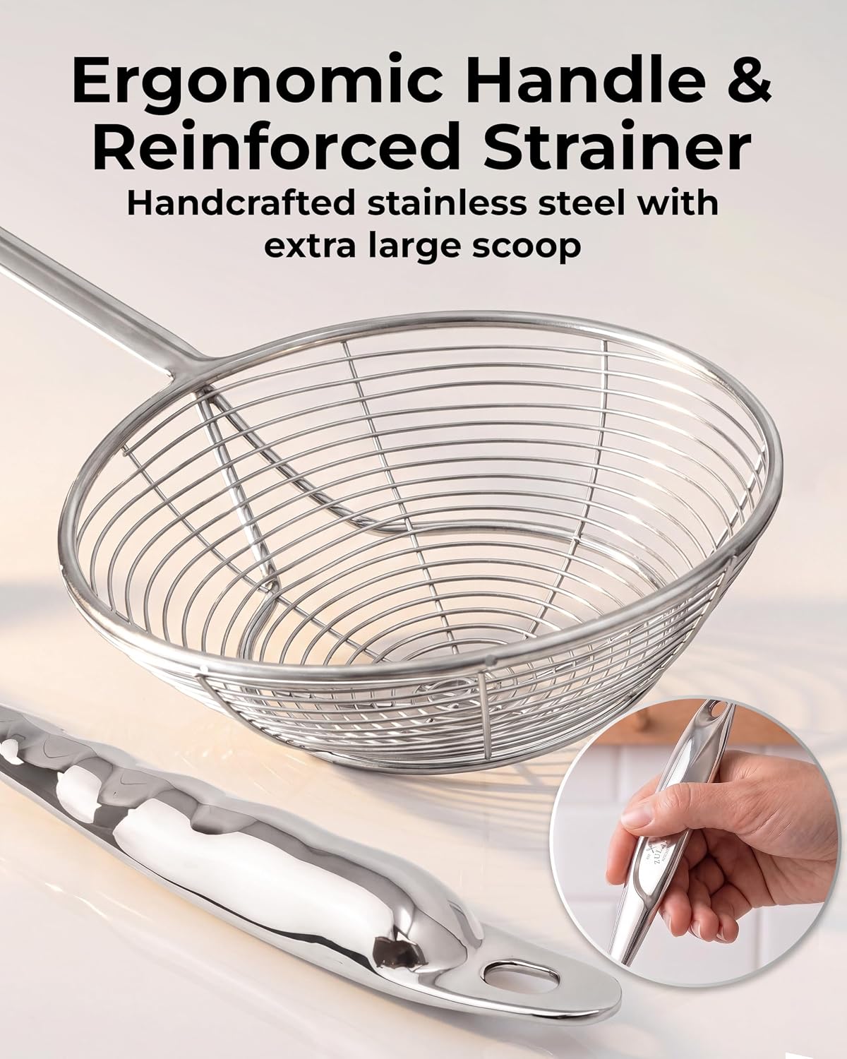 Stainless Steel Skimmer Strainer Ladle