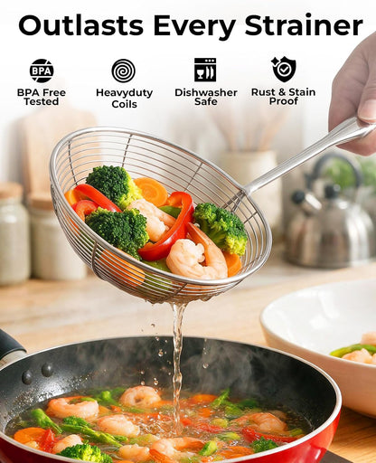 Stainless Steel Skimmer Strainer Ladle