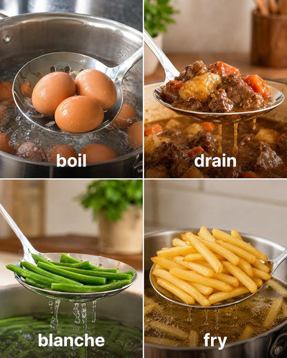 Stainless Steel Skimmer Strainer Ladle