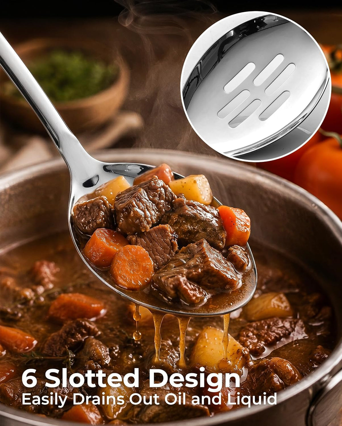 Stainless Steel Skimmer Strainer Ladle