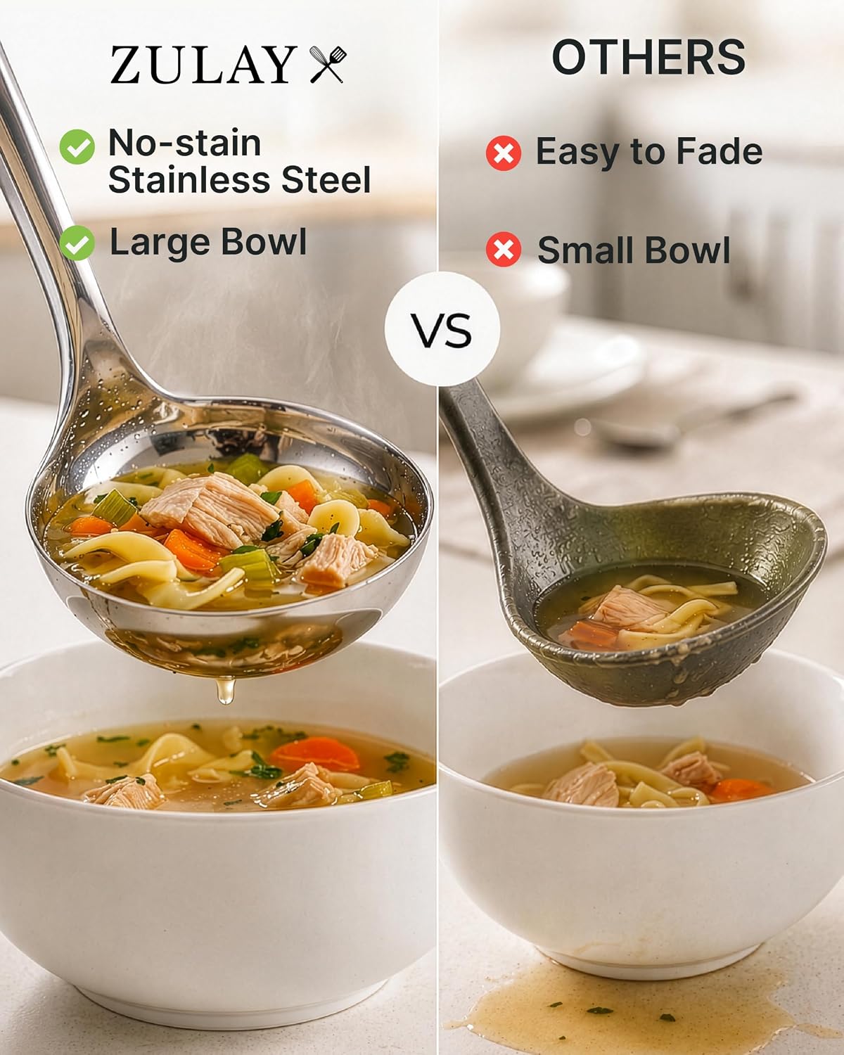 Stainless Steel Skimmer Strainer Ladle