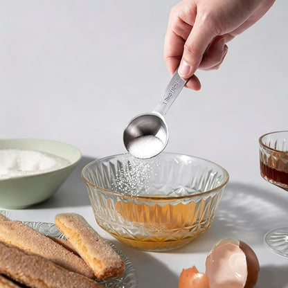 13 Pcs Measuring Spoons Tablespoon Teaspoon, Heavy Duty Metal 430 | 1/8 tsp, 1/4 tsp, 1/2 tsp, 3/4 tsp, 1 tsp, 1/2 tbsp, 2/3 tbsp & 1 tbsp Dry and Liquid Ingredients