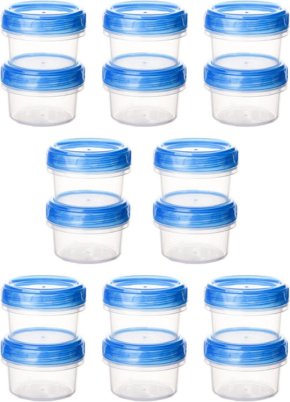 Salad Dressing Containers, [8 Pack*2 oz] Reusable Easy to Open Dressing, Condiment, Sauce, Dip Containers to Go With Leak-Proof Twist Top Lids, Bpa Free, Safe For Microwave, Freezer, Dishwasher