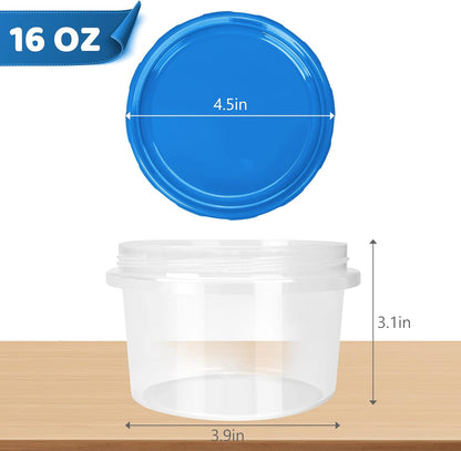 Salad Dressing Containers, [8 Pack*2 oz] Reusable Easy to Open Dressing, Condiment, Sauce, Dip Containers to Go With Leak-Proof Twist Top Lids, Bpa Free, Safe For Microwave, Freezer, Dishwasher