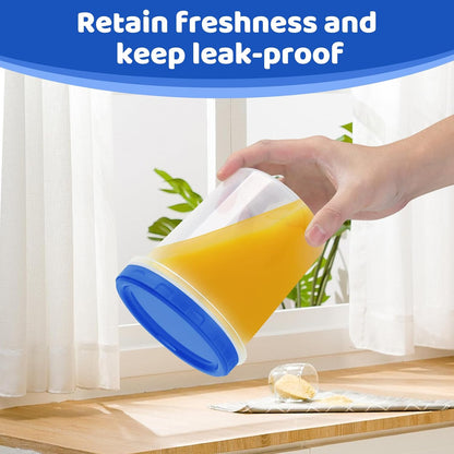 Salad Dressing Containers, [8 Pack*2 oz] Reusable Easy to Open Dressing, Condiment, Sauce, Dip Containers to Go With Leak-Proof Twist Top Lids, Bpa Free, Safe For Microwave, Freezer, Dishwasher