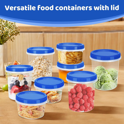 Salad Dressing Containers, [8 Pack*2 oz] Reusable Easy to Open Dressing, Condiment, Sauce, Dip Containers to Go With Leak-Proof Twist Top Lids, Bpa Free, Safe For Microwave, Freezer, Dishwasher