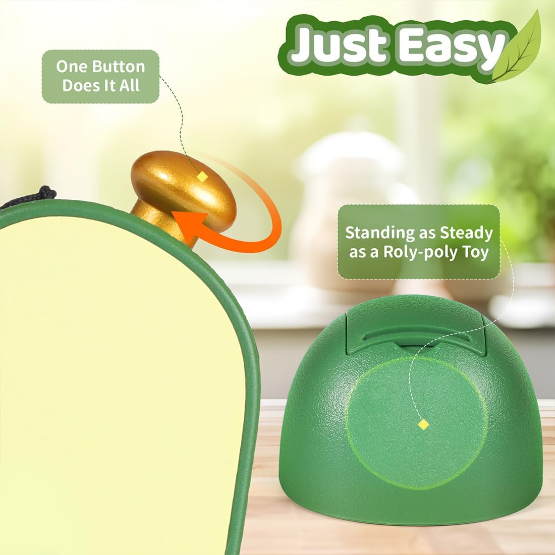 Avocado Digital Countdown Timer, Adjustable Volume Cute Kitchen Timer | Cooking And Baking Timer, One-Button Design, 99-Minute, Use AAA Battery, Portable Digital Timer, Home Kitchen Tool