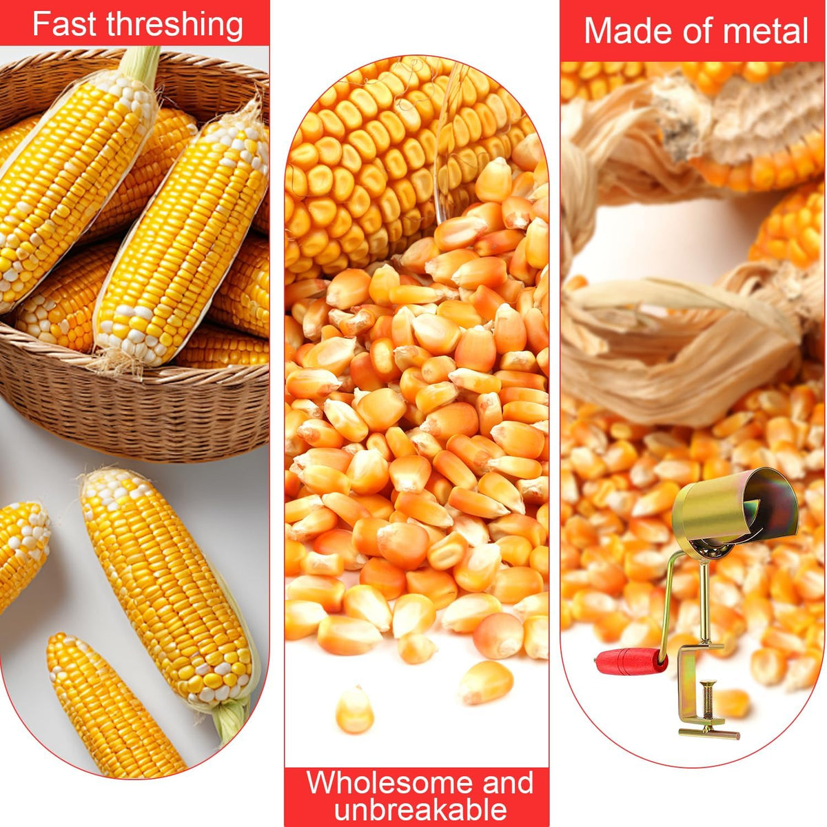 Manual Hand Crank Corn Thresher Sheller