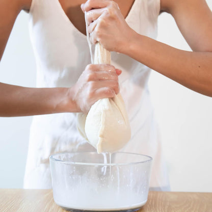 Pro Quality Nut Milk Bag – Big XL Commercial Food Grade – Strong Durable Reusable Almond Milk Straining Bags & All Purpose Fine Mesh Nylon Cheesecloth Strainer– Juicing-Cheese–Recipes & Vids