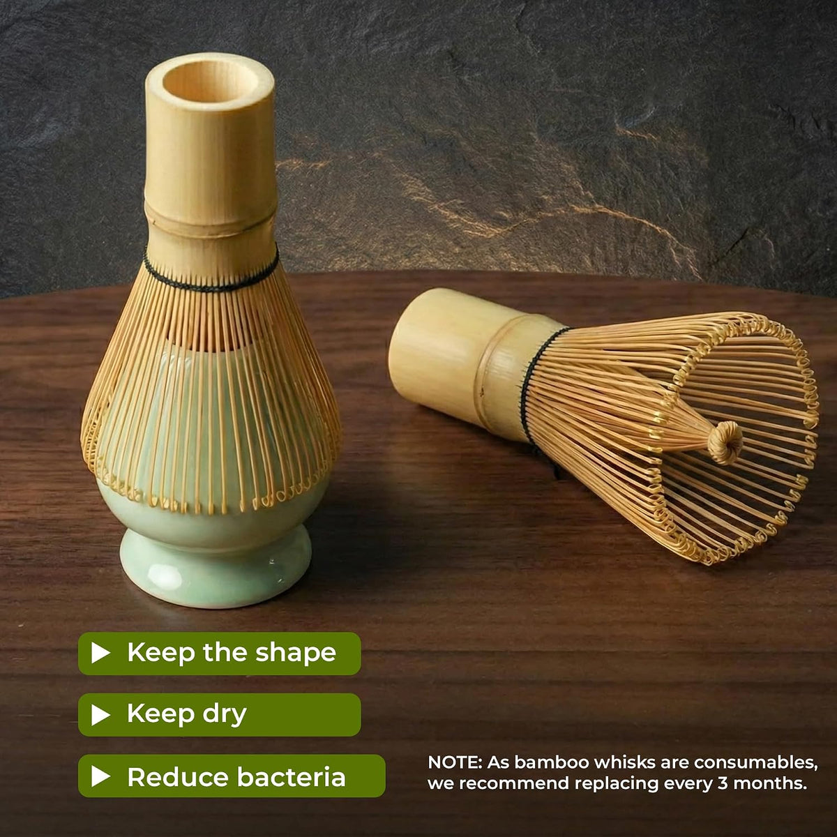 Matcha Whisk Set – 5-Piece Traditional Matcha Kit with Ceramic Bowl Including Bamboo Whisk, Scoop, Sifter & Whisk Holder | Japanese Tea Set for Smooth Matcha (Sage Green)