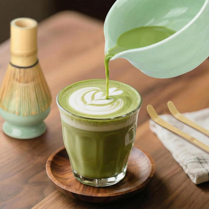 Matcha Whisk Set – 5-Piece Traditional Matcha Kit with Ceramic Bowl Including Bamboo Whisk, Scoop, Sifter & Whisk Holder | Japanese Tea Set for Smooth Matcha (Sage Green)