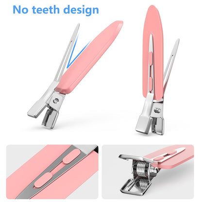 Metal Alligator Hair Clips for Women，Duck Billed Hair Pins 52pcs, Silver Professional Styling Hair Clips for Long Hair Cutting & Needle Rolling& Give Gift