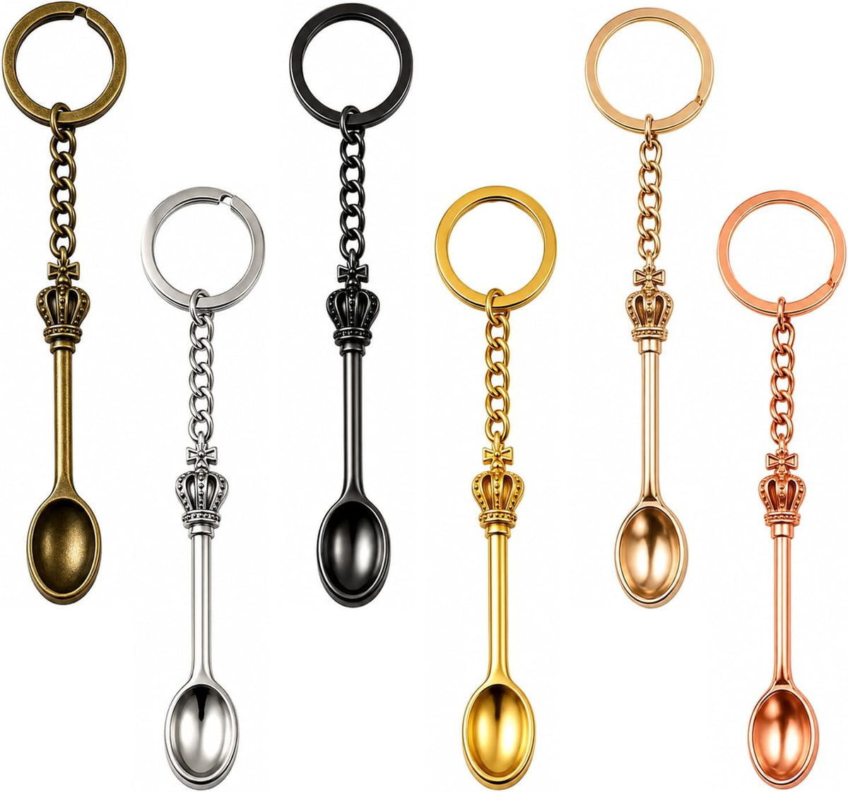 6 Pack Mini Spoons Set, Metal Tiny Spoons, Small Measuring Tools Spoon