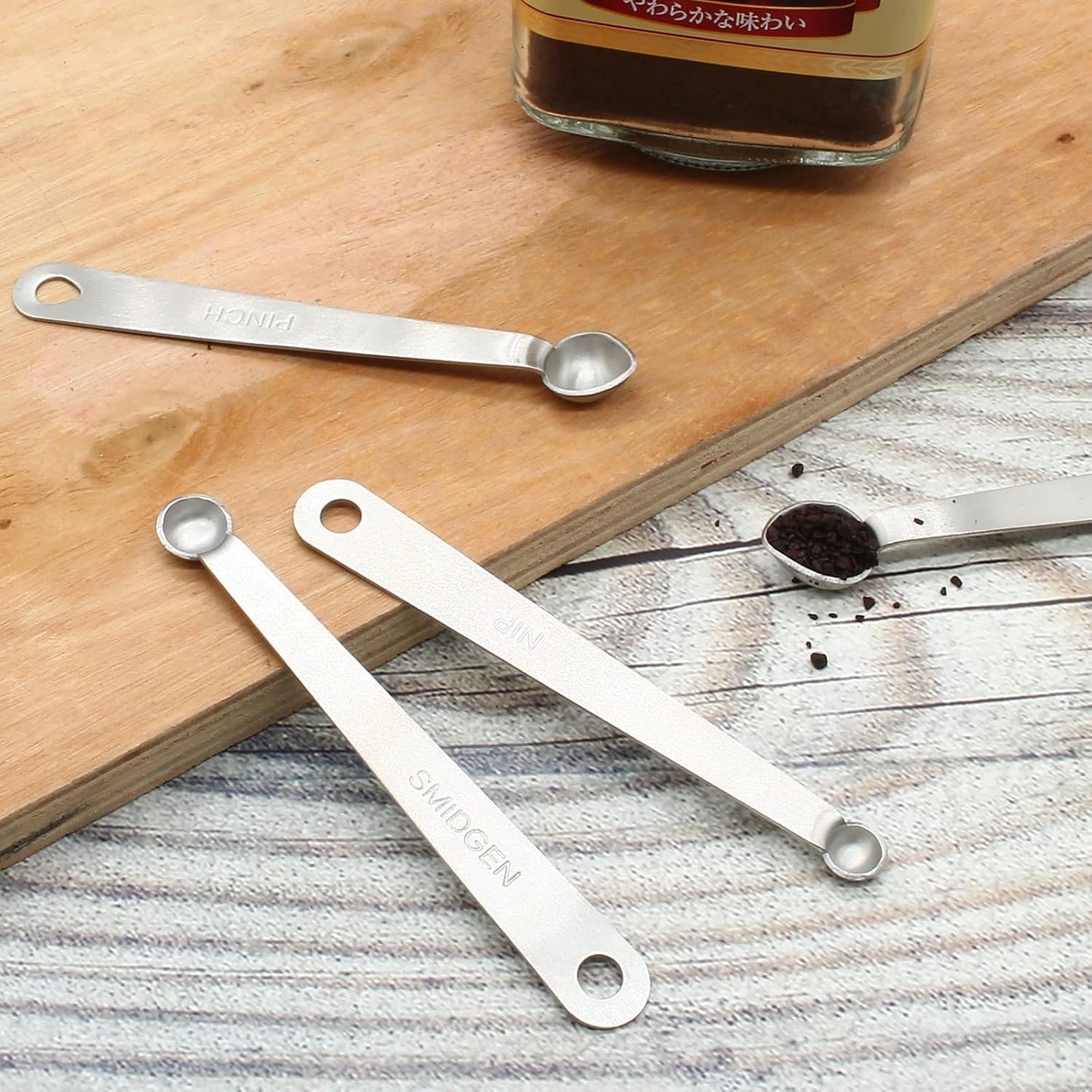 9 Pcs/Set Measuring Spoons Set, Stainless Steel Tablespoons | 1/16 tsp, 1/8 tsp, 1/4 tsp, 1/3 tsp, 1/2 tsp, 3/4 tsp, 1 tsp, 1/2 tbsp, 1 tbsp, For Measuring Ingredients