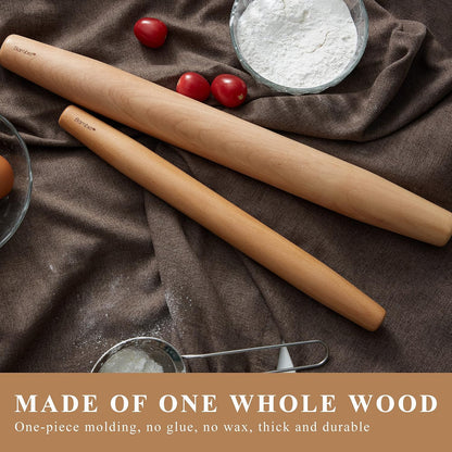 Mini Wood Rolling Pin for Baking Small Wooden Rolling Dowel Stick Dough Roller for Kids, 11'' by 1.2''