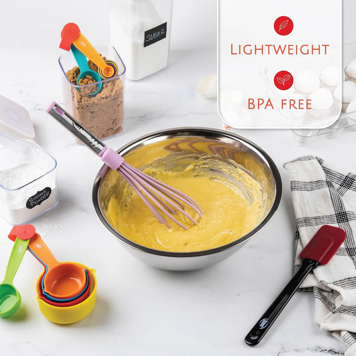 Kitchen Utensils Set 35 PCS Cooking Utensils Set, Nonstick and Heat Resistant Nylon Stainless Steel Silicone Spatula Set - Kitchen Gadgets Home Essentials Kitchen Accessories, Apartment Must Haves