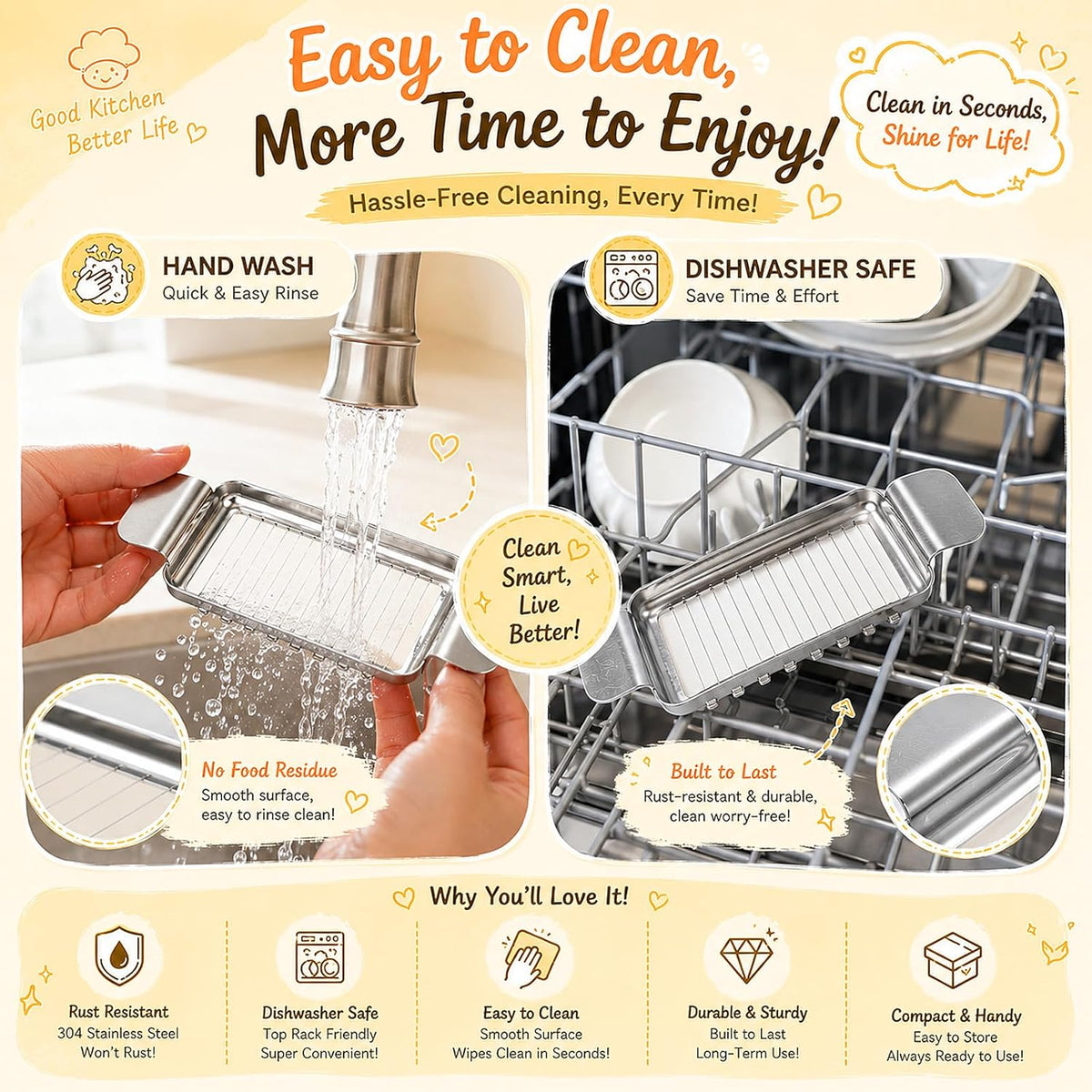 Cheese Slicer and Butter Cutter, 304 Stainless Steel Wire | Multifunctional Cheese Slicers for Block Cheesees, Handheld Butters Slicers Cutter, for Egg Slicing, Dishwasher Safe