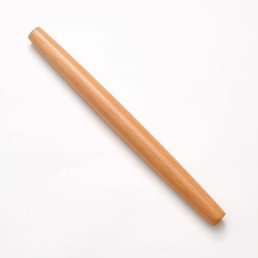 French Rolling Pin for Dough - 16" Classic Wood Rolling Pins for Baking, Dough Roller for Fondant Pizza Pie Crust Cookie Pastry Pasta, Kitchen Baking Supplies, Beech Wood