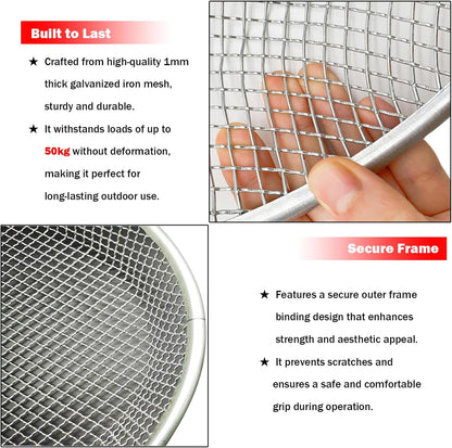 Soil Sifter, 10" with 1/4 inch Mesh, Gardening Sand Soil Compost Sifter Perfect for 5 Gallon Bucket, Garden Sieve for Dirt, Sand, Rocks, and Compost
