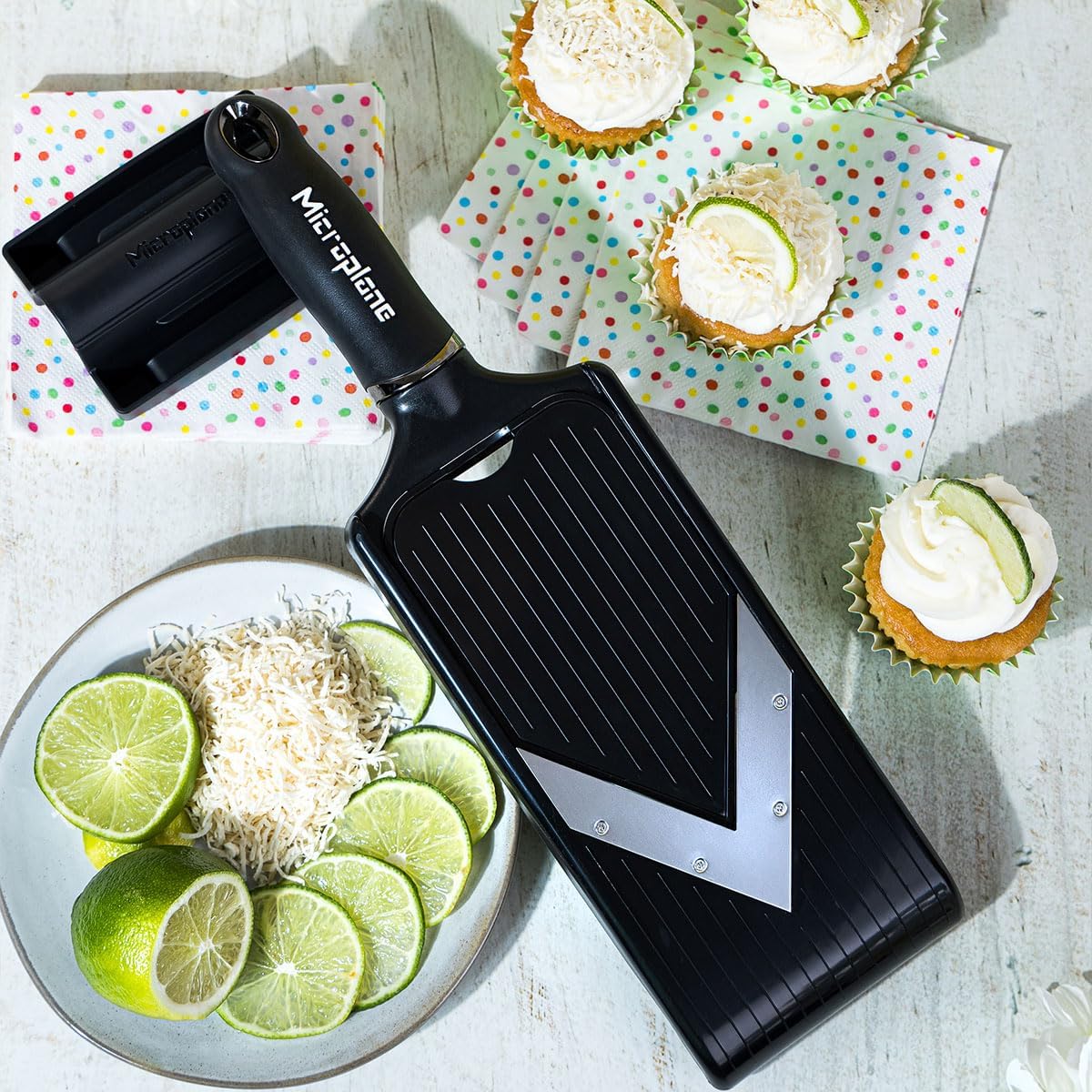 Adjustable Mandoline Slicer with V-Blade and Julienne Stainless Steel Blades, Handheld Mandoline for Potatoes, Carrots and Other Vegetables
