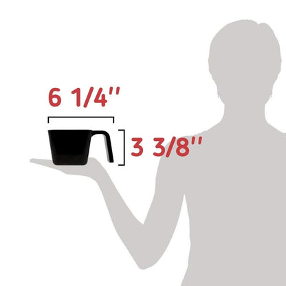 Carlisle 20 Oz. Black Polycarbonate Portion Cup