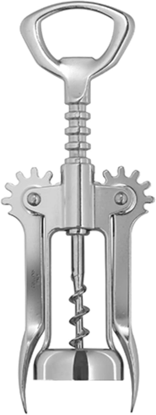 Chrome Auger Winged Corkscrew