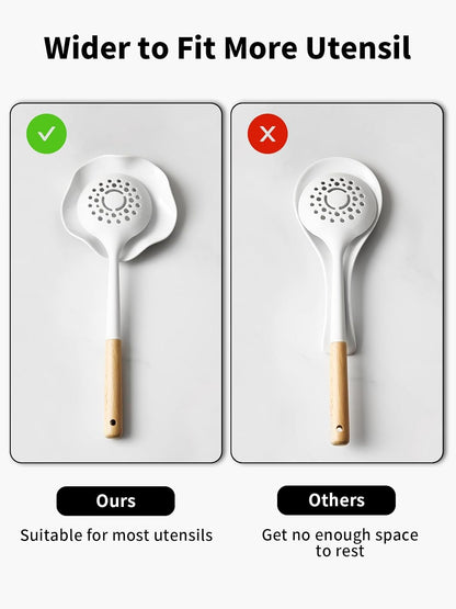 Spoon Rest for Stove Top, Ceramic Spoon Holder for Counter, Modern Farmhouse Decor Accessories for Spatula, Spoons or Tongs
