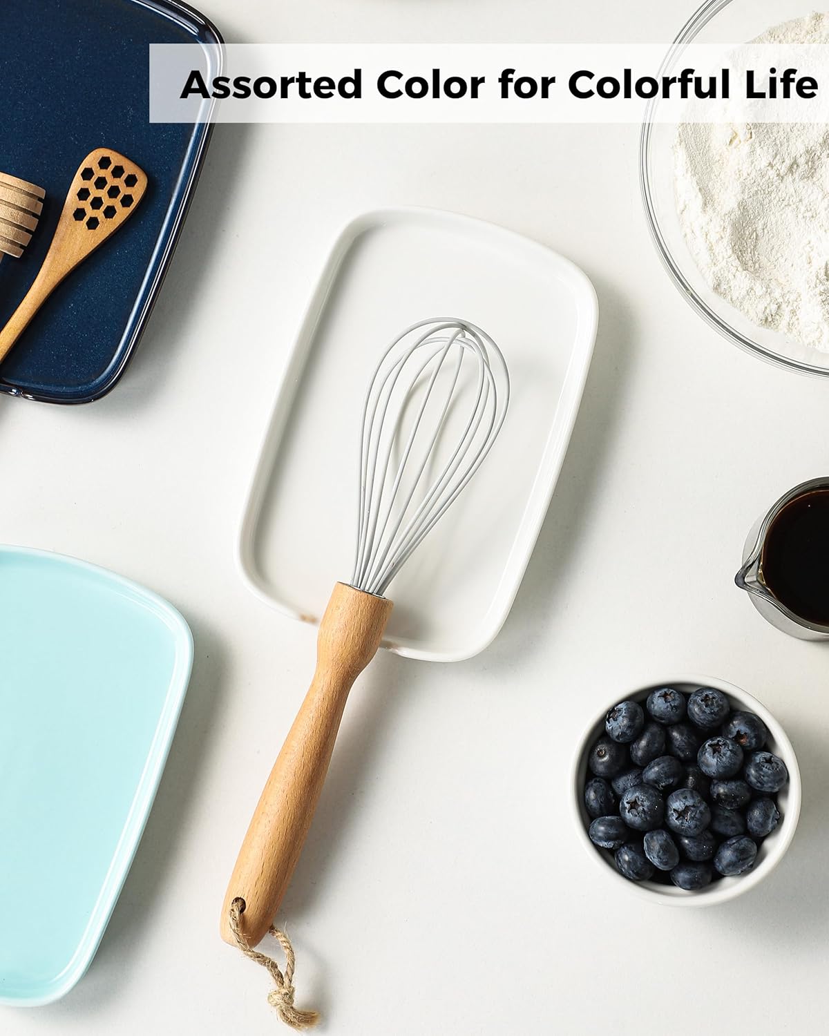Spoon Rest for Stove Top, Ceramic Spoon Holder for Counter, Modern Farmhouse Decor Accessories for Spatula, Spoons or Tongs