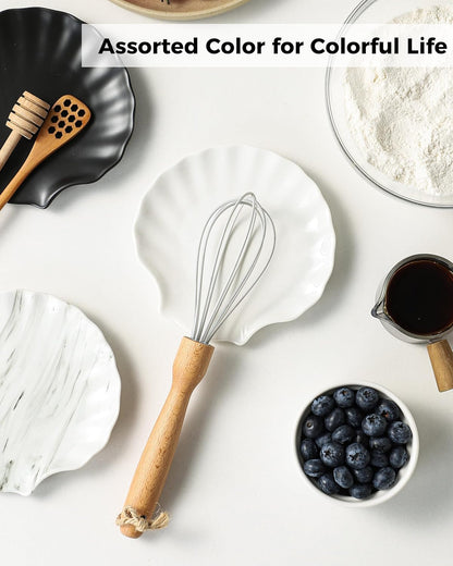 Spoon Rest for Stove Top, Ceramic Spoon Holder for Counter, Modern Farmhouse Decor Accessories for Spatula, Spoons or Tongs