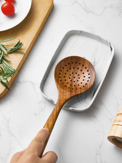 Spoon Rest for Stove Top, Ceramic Spoon Holder for Counter, Modern Farmhouse Decor Accessories for Spatula, Spoons or Tongs