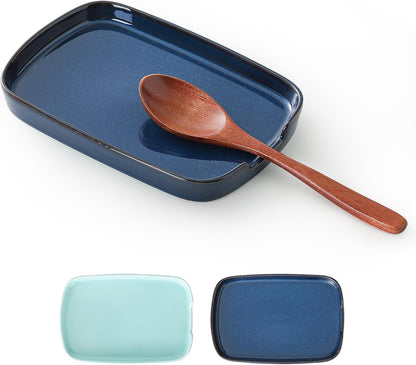 Spoon Rest for Stove Top, Ceramic Spoon Holder for Counter, Modern Farmhouse Decor Accessories for Spatula, Spoons or Tongs