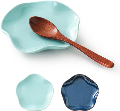 Spoon Rest for Stove Top, Ceramic Spoon Holder for Counter, Modern Farmhouse Decor Accessories for Spatula, Spoons or Tongs