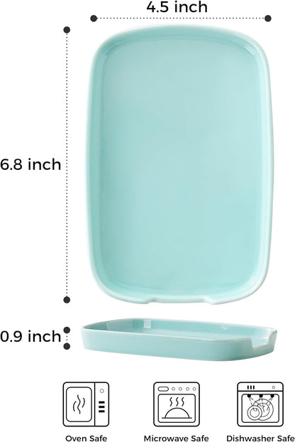 Spoon Rest for Stove Top, Ceramic Spoon Holder for Counter, Modern Farmhouse Decor Accessories for Spatula, Spoons or Tongs