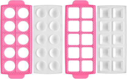 Ravioli Maker 2 Set Large Ravioli Cutter Ravioli Press Set Round Ravioli Mold and Cutter Square Ravioli Mold Ravioli Stamp for Kitchen Home Ravioli