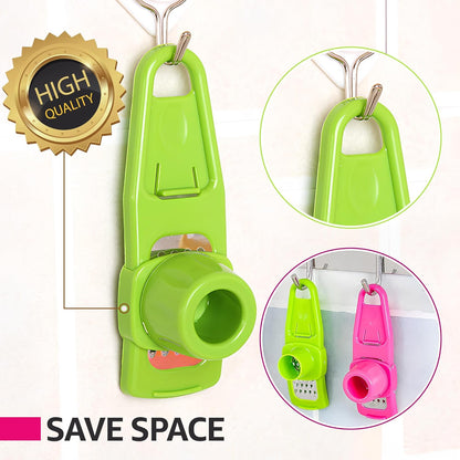 Garlic Grinder-Hand Garlic Grinder-Small Hand Grinder for Garlic-Garlic Slicer-Garlic Mincer-2025 New Hand Press Garlic Chopper-Garlic Press Hand Specialty Tools (Pink)