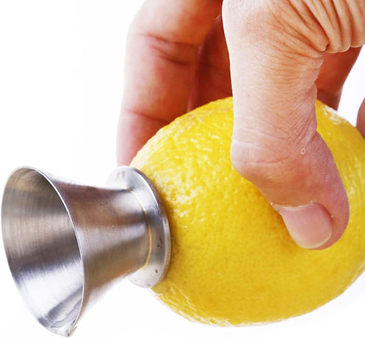 Stainless Steel Manual Lemon Juicer, Reamer 18/8 Stainless Steel, Hand Citrus Juicer and Lemon Pourer